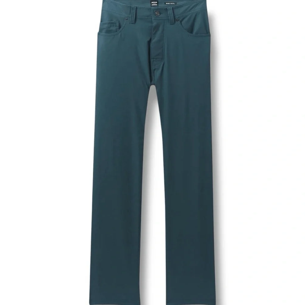NWT - prAna Brion Pants II Mens Size 42x28 Grey‎ Blue Trousers